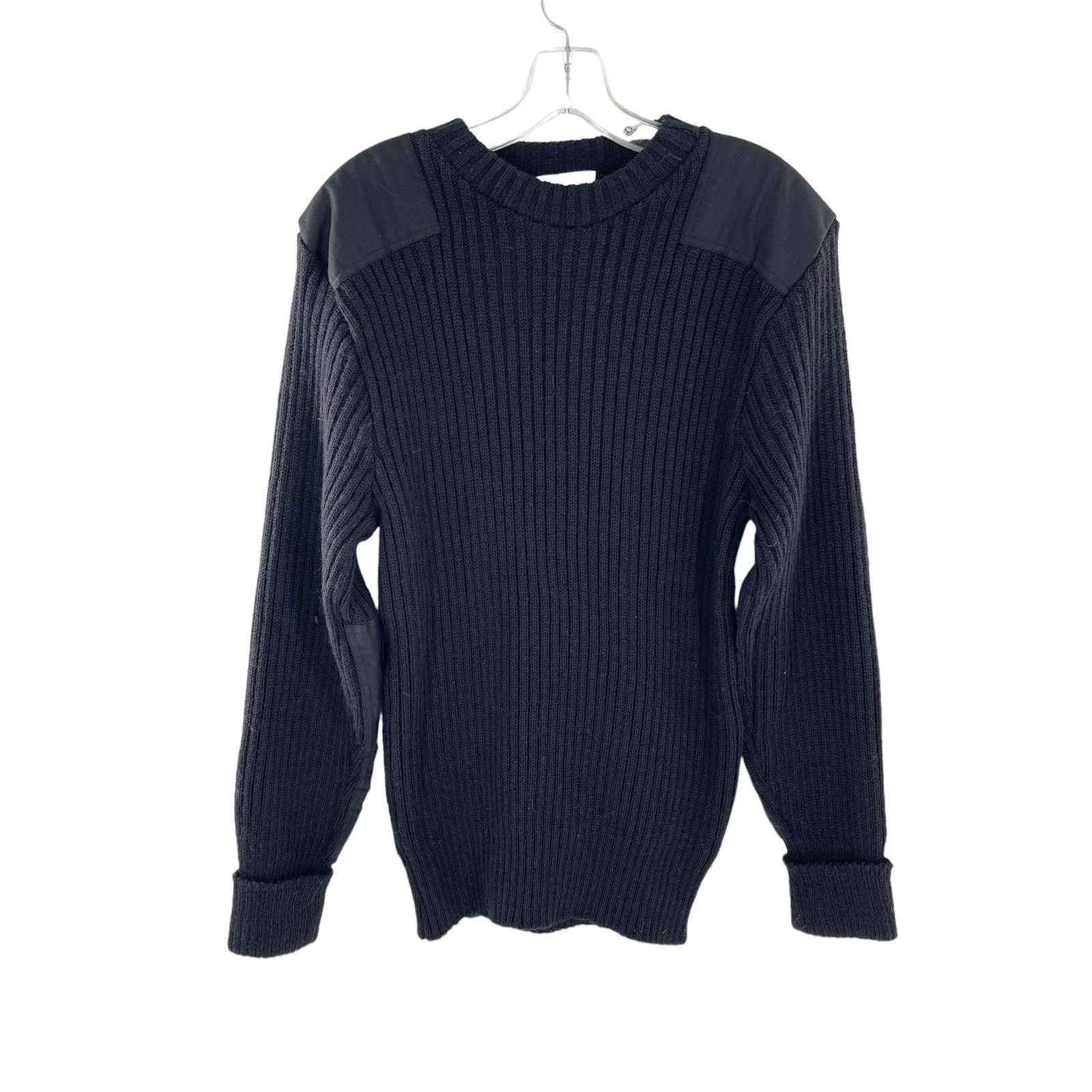 Brigade Quatermasters The Wooly Pully Black Military Sweater