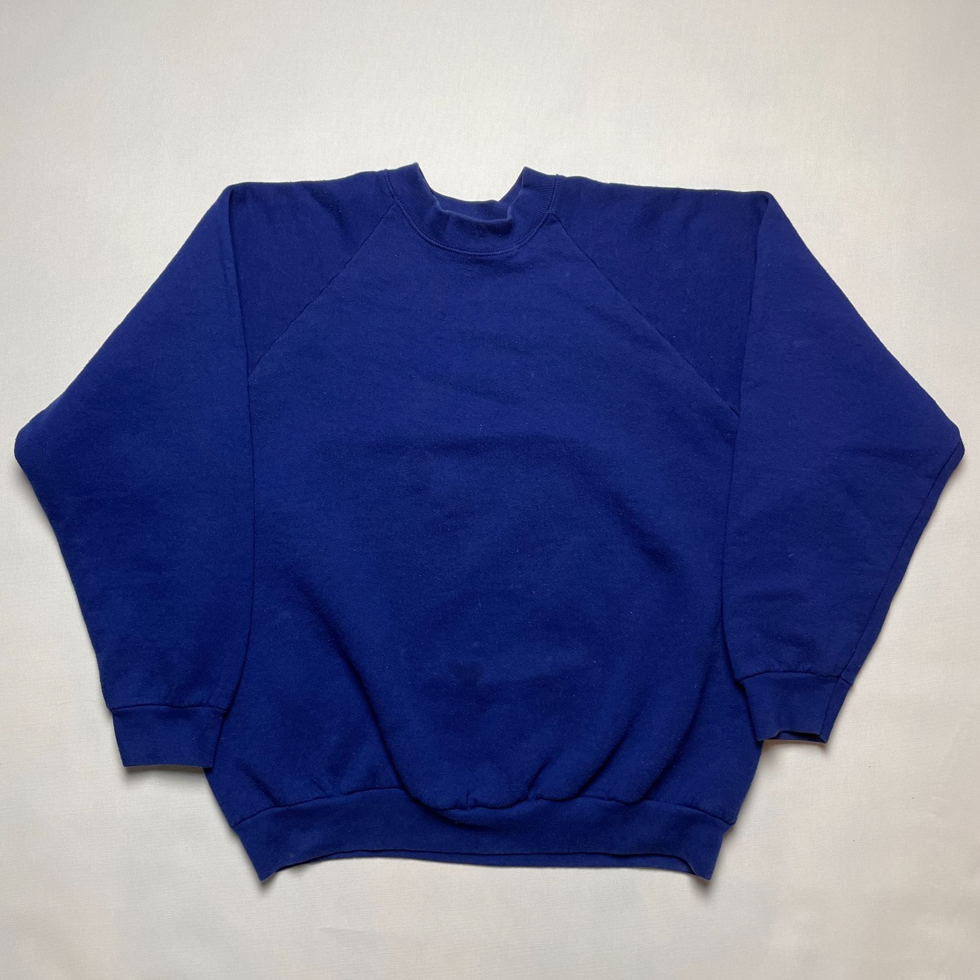 Vintage 90s Fruit Of The Loom Crewneck Sweatshirt Blue