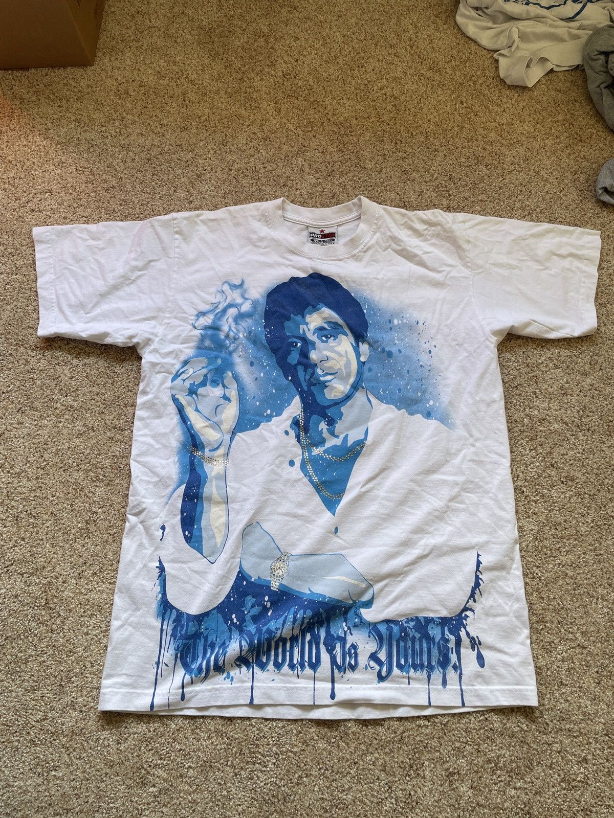 Other Scarface Big Front Graphic Print T Shirt Rhinestones Xl