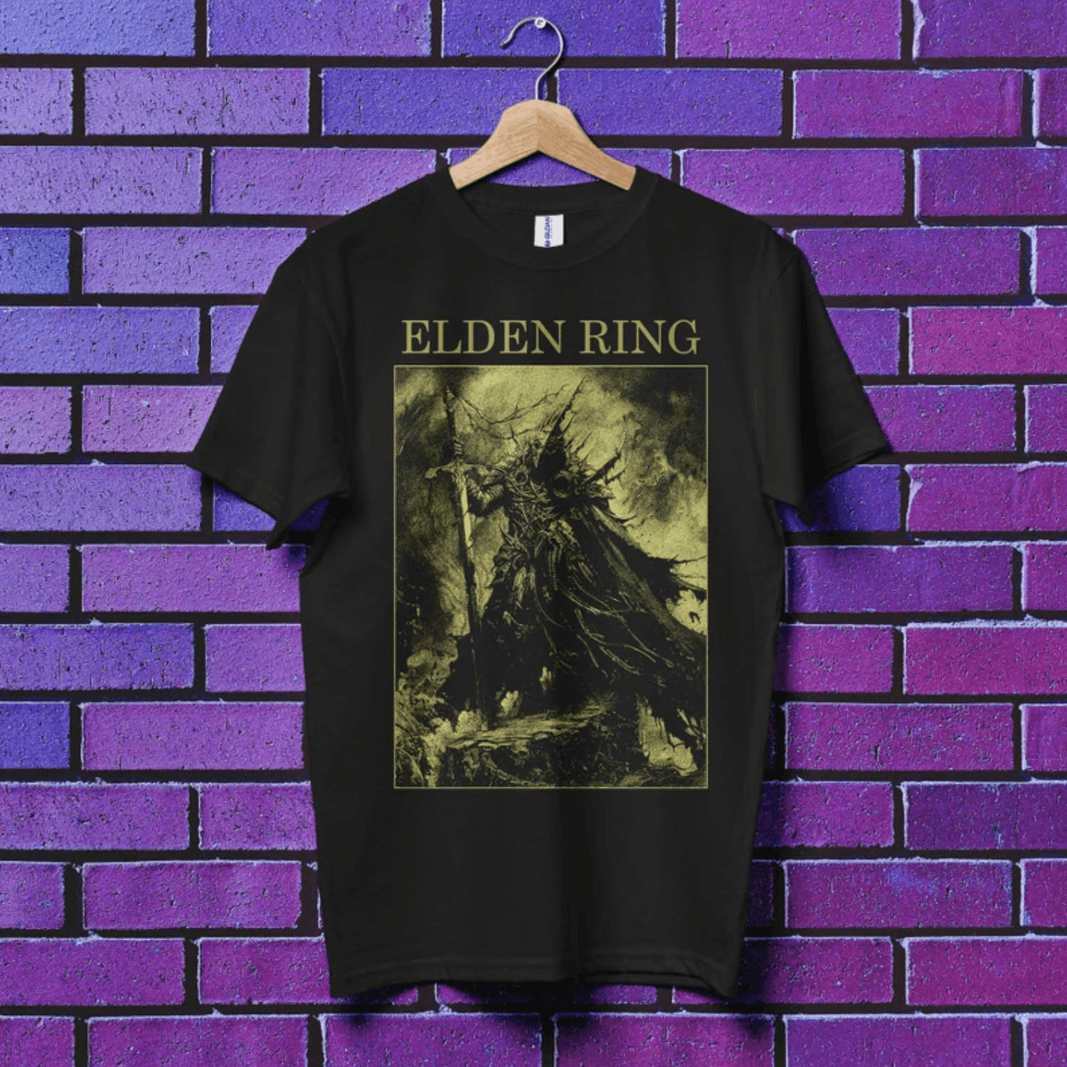 Vintage Elden Ring T Shirt Gothic Goth Dark Souls Bloodborne