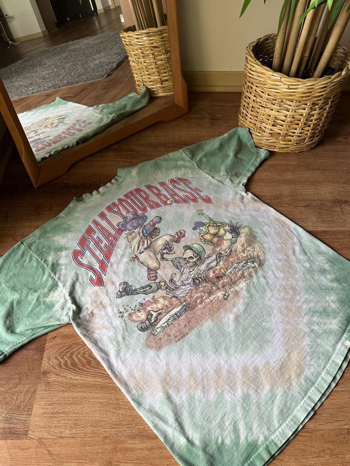 Grateful Dead Vintage 1997 Grateful Dead Baseball Steal Your Base Tee Hoodie, Sweatshirt | AU16VibeMintTees.com