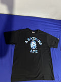 Bape Abc Camo College Tee Black Blue Hoodie, Sweatshirt | FlexRushtees.com