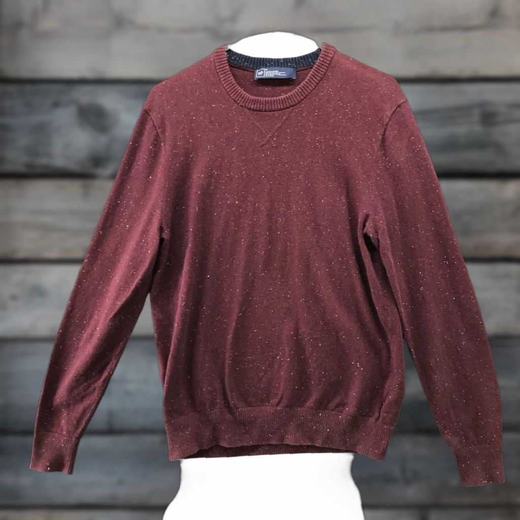 Vintage Gap Cotton Cashmere Sweater Mens M Burgundy Crewneck Pullover Winter Gap Sweater Mens M T-Shirts, Hoodie, Sweatshirt