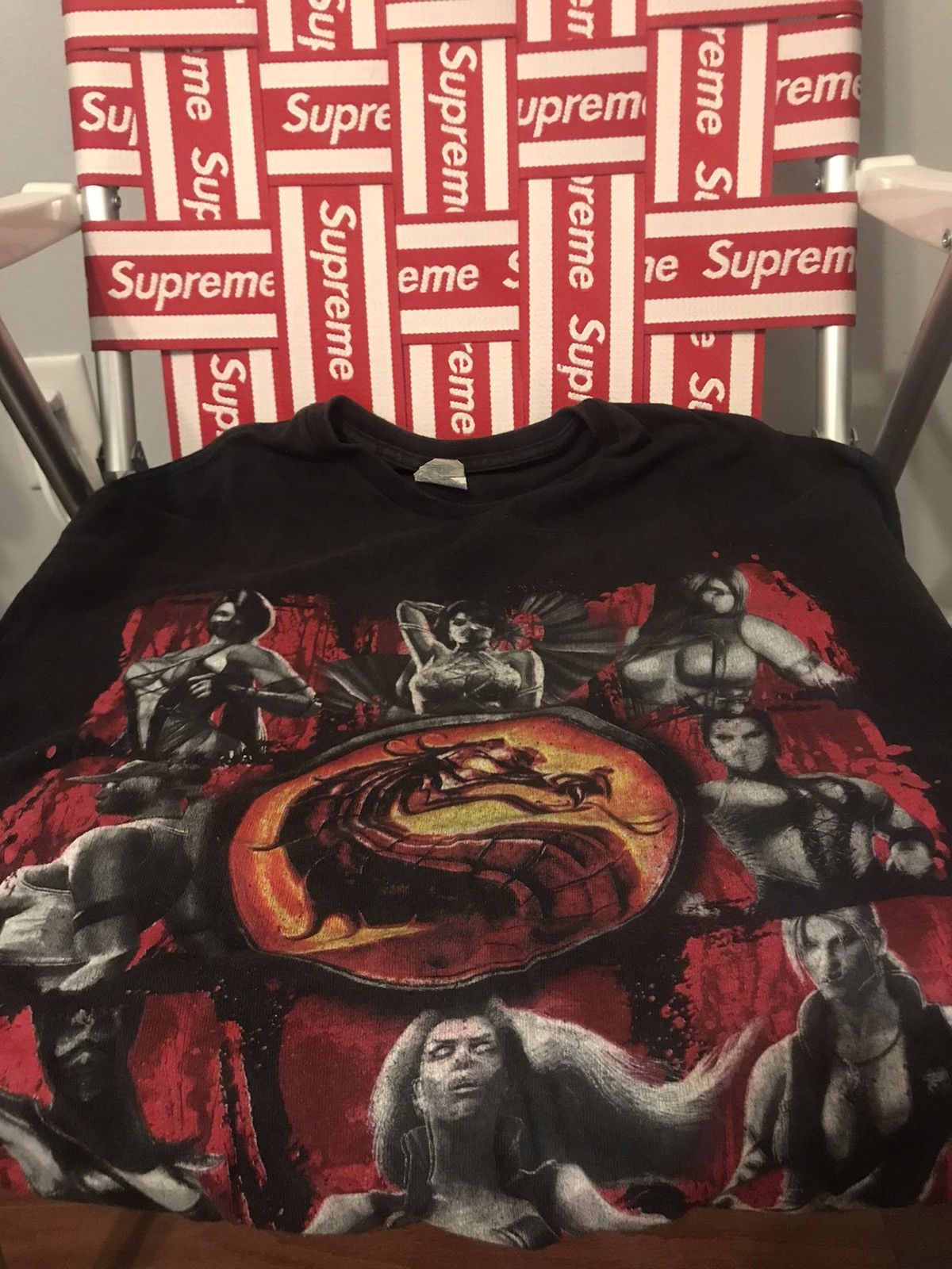 Vintage Mortal Kombat Women Characters Tee Large