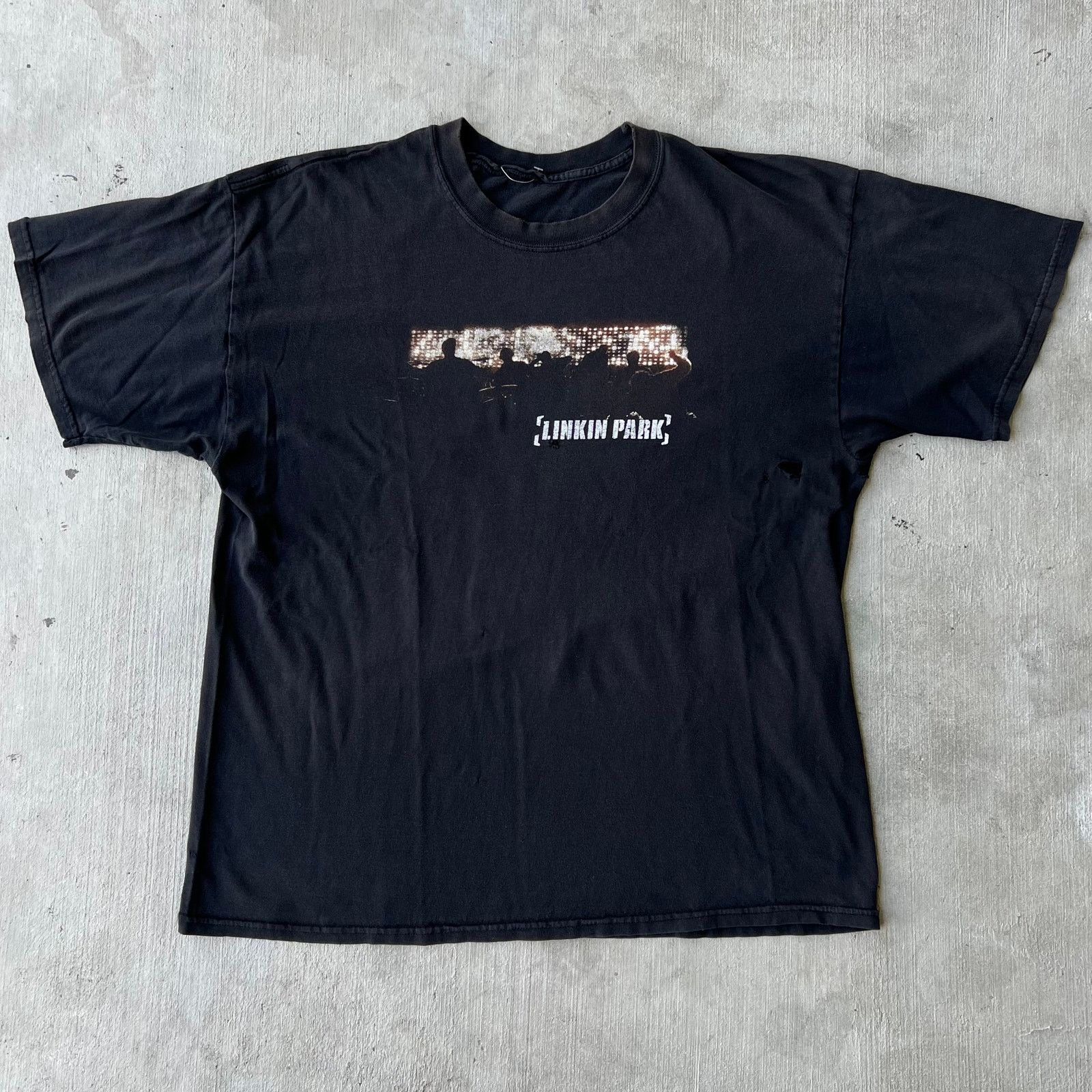 Vintage Y2k Linkin Park Thrashed Metal Band Graphic T Shirt Hoodie, Sweatshirt | FlexRushtees.com