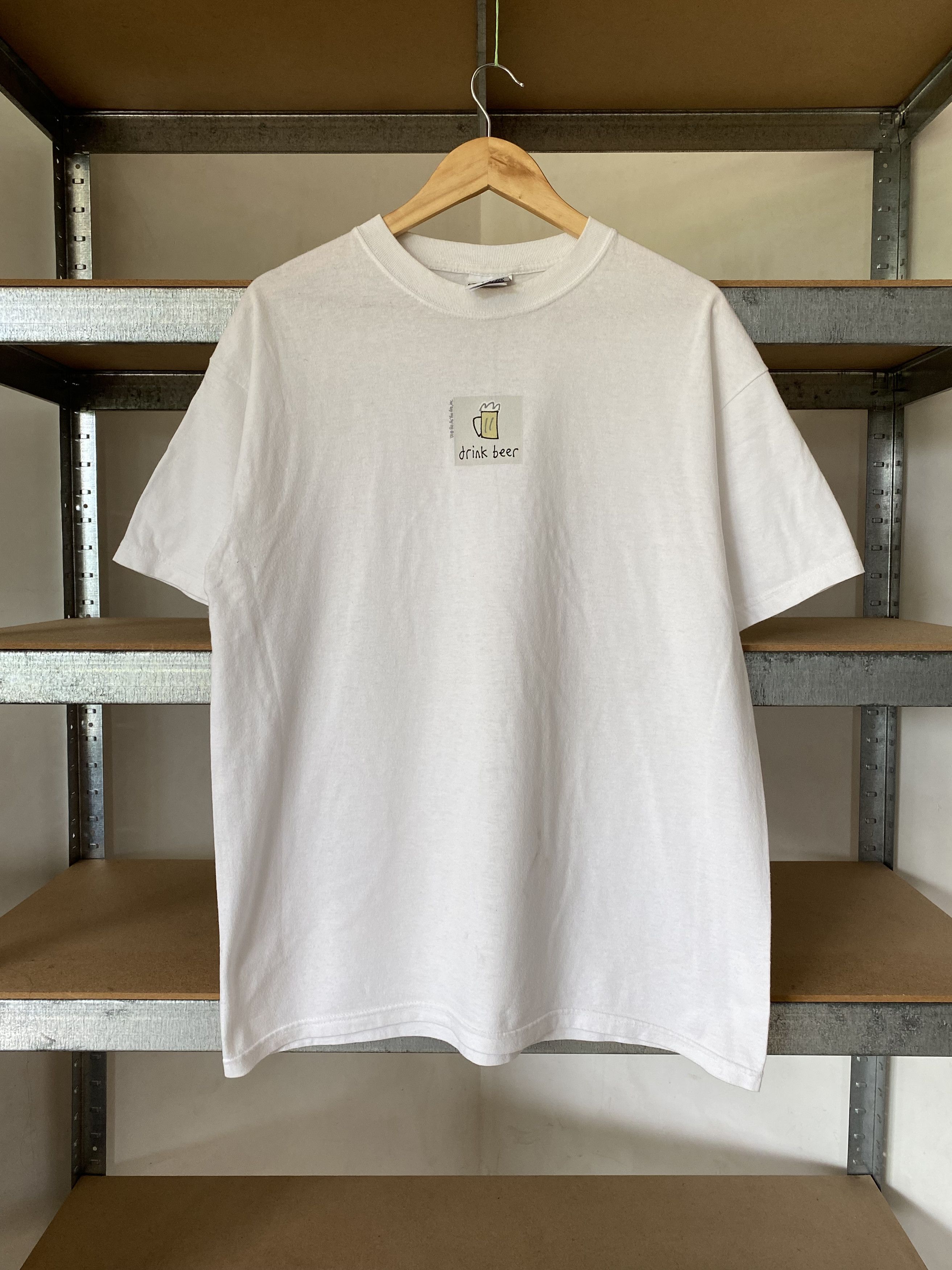 Vintage Be As You Vintage 2001 Drink Beer White Tee Hoodie, Sweatshirt | FlexRushtees.com