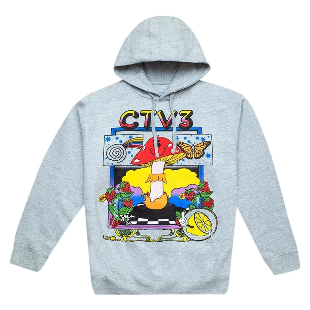 Ceramics Online Ceramics X Jaden Smith Ctv3 Mushroom Hoodie Grey T-Shirts, Sweatshirt | FlexRushtees.com