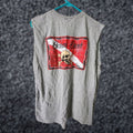 Vintage Yacht Club T Shirt Ocean Diver Double Sided Sleeveless Florida Mens Xl Gray Cotton