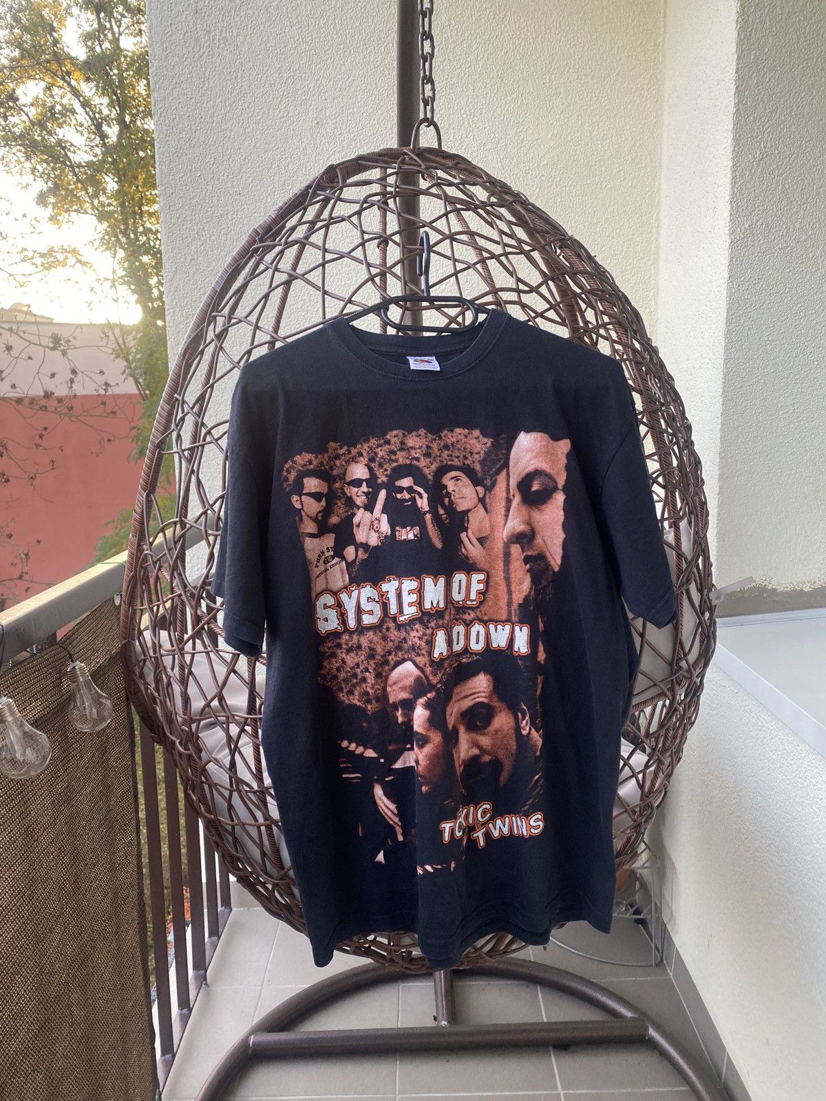 Vintage System Of A Down Toxic Twins Rare Tee 00s Hoodie, Sweatshirt | FlexRushtees.com