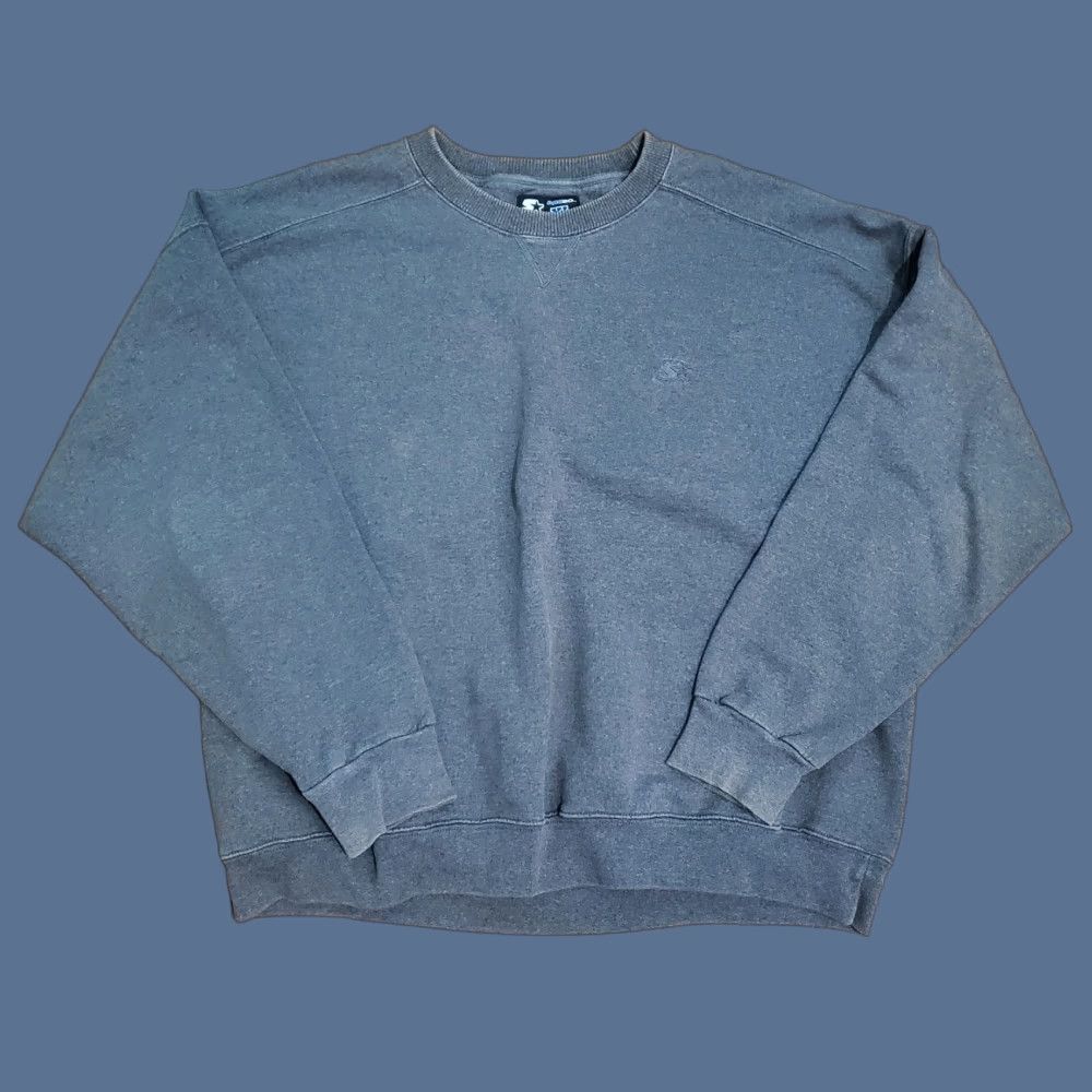 Vintage Starter Pro80 Heavyweight Sweatshirt Gray Xl Xlarge Men Sweatshirt Regular Pullover T-Shirts, Hoodie