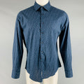 Stone Rose Navy Blue Abstrack Floral Cotton Elastane Long Sleeve Shirt Hoodie, Sweatshirt | AU16VibeMintTees.com