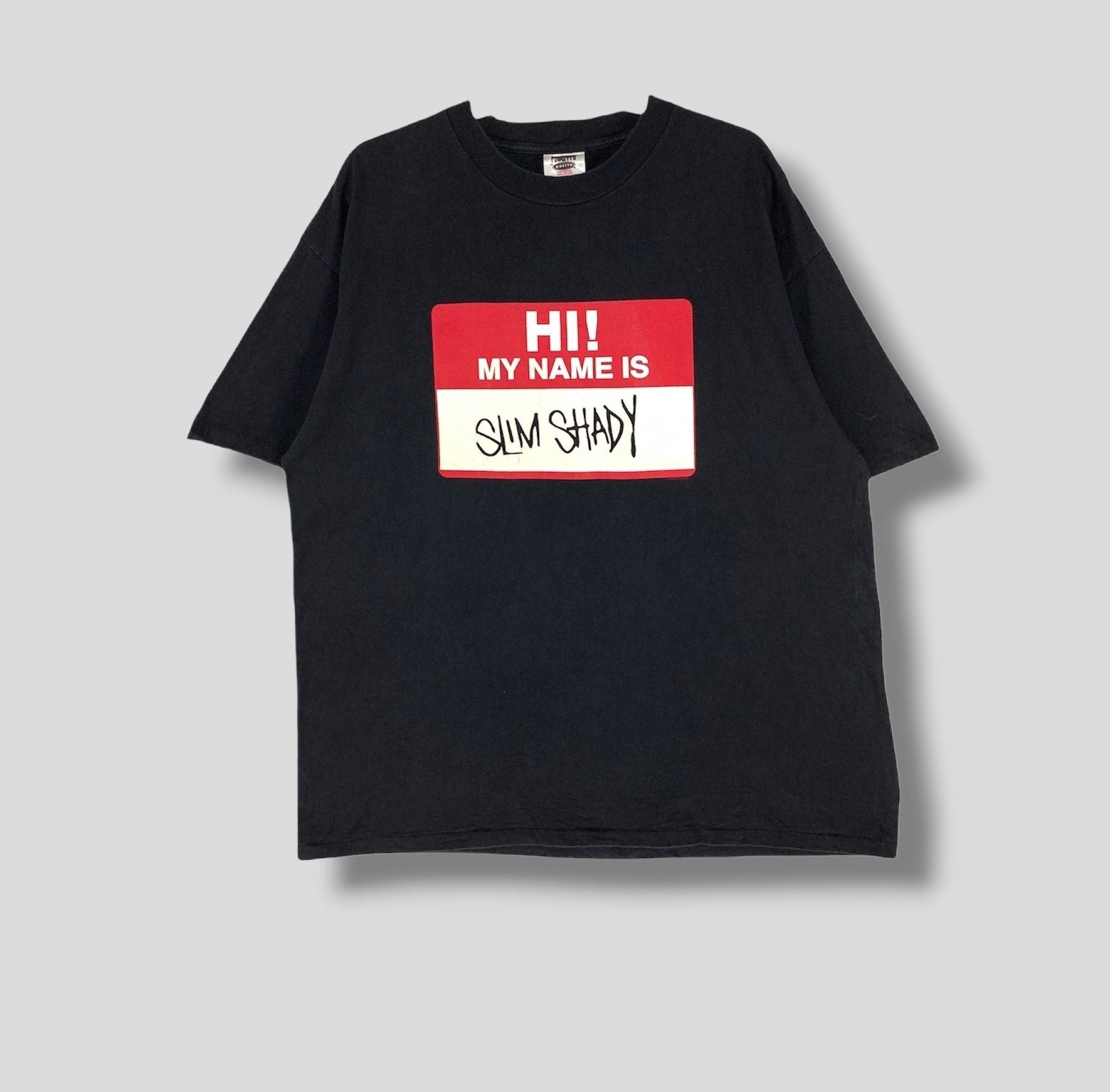 Rap Tees X Vintage Vintage 90s Eminem Hi My Name Is Slim Shady Promo Tshirt Hoodie, Sweatshirt | FlexRushtees.com