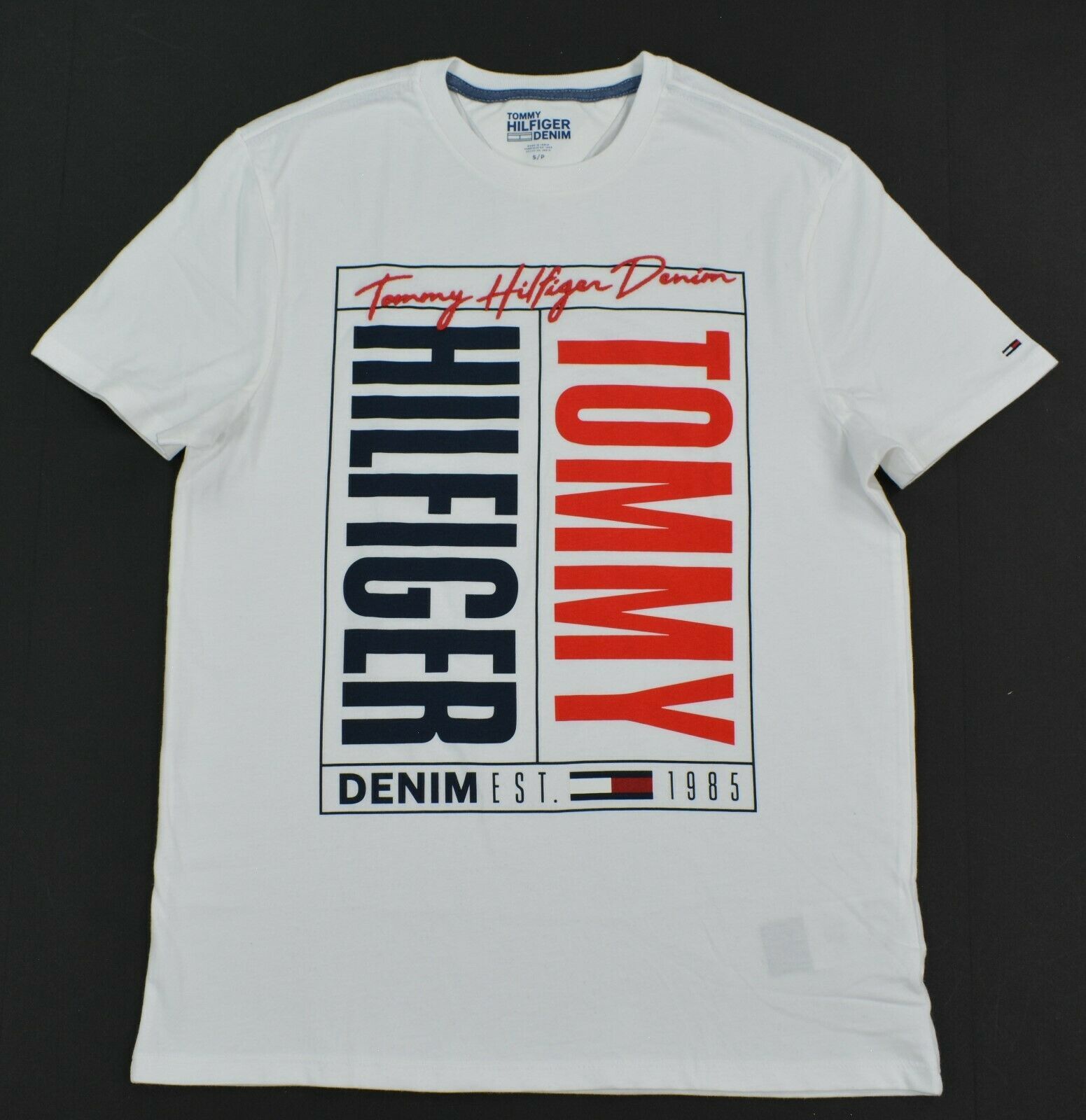 Hilfiger Deadstock Tommy Hilfiger Block Tee Hoodie, Sweatshirt | FlexRushtees.com
