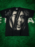 Vintage 90 S Bob Marley All Print Single Stich Tee Hoodie, Sweatshirt | FlexRushtees.com