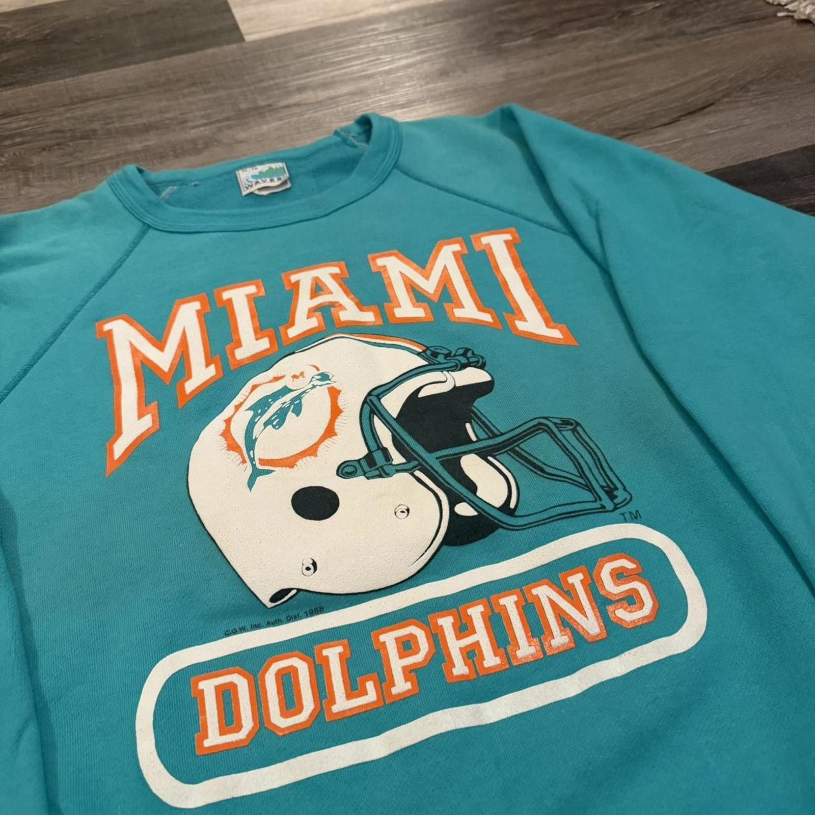 Other Vintage Miami Dolphins Football Helmet Crewneck Sweatshirt T-Shirts, Hoodie | FlexRushtees.com