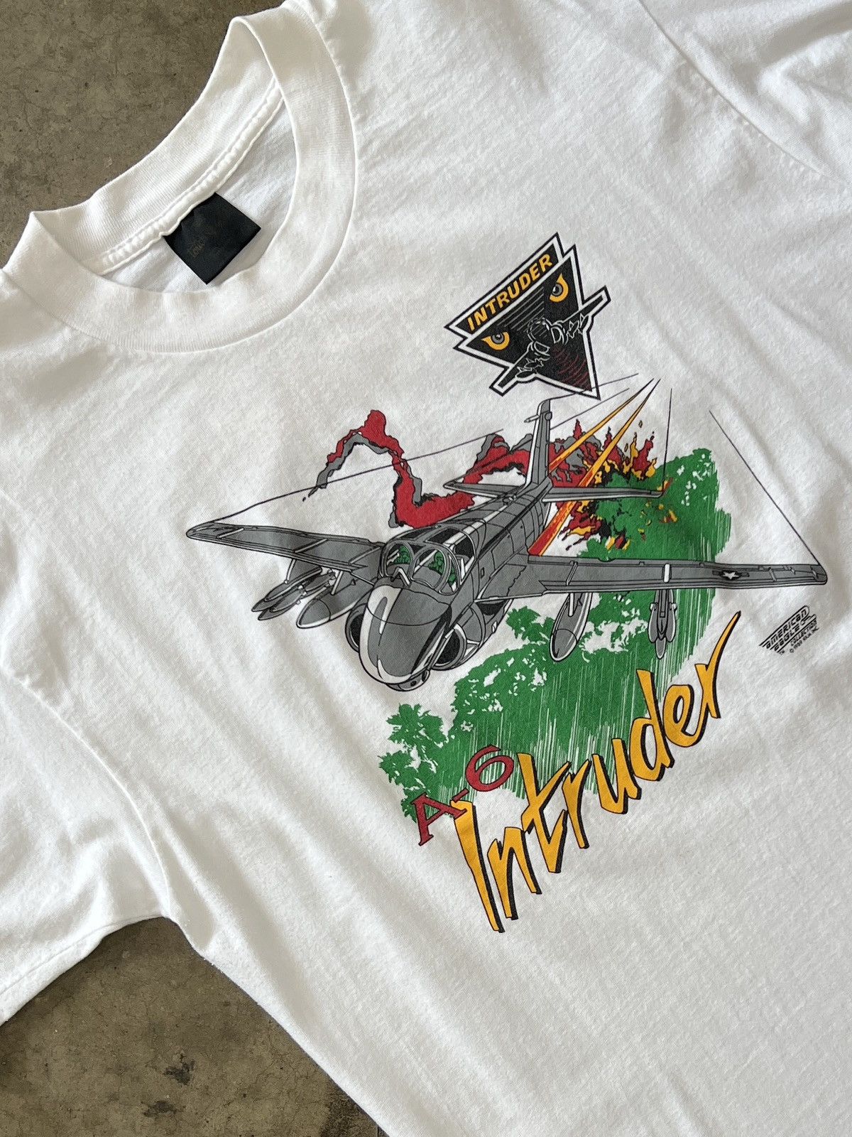Vintage A 6 Intruder Aircraft Plane Military Tee Xl Hoodie, Sweatshirt | FlexRushtees.com