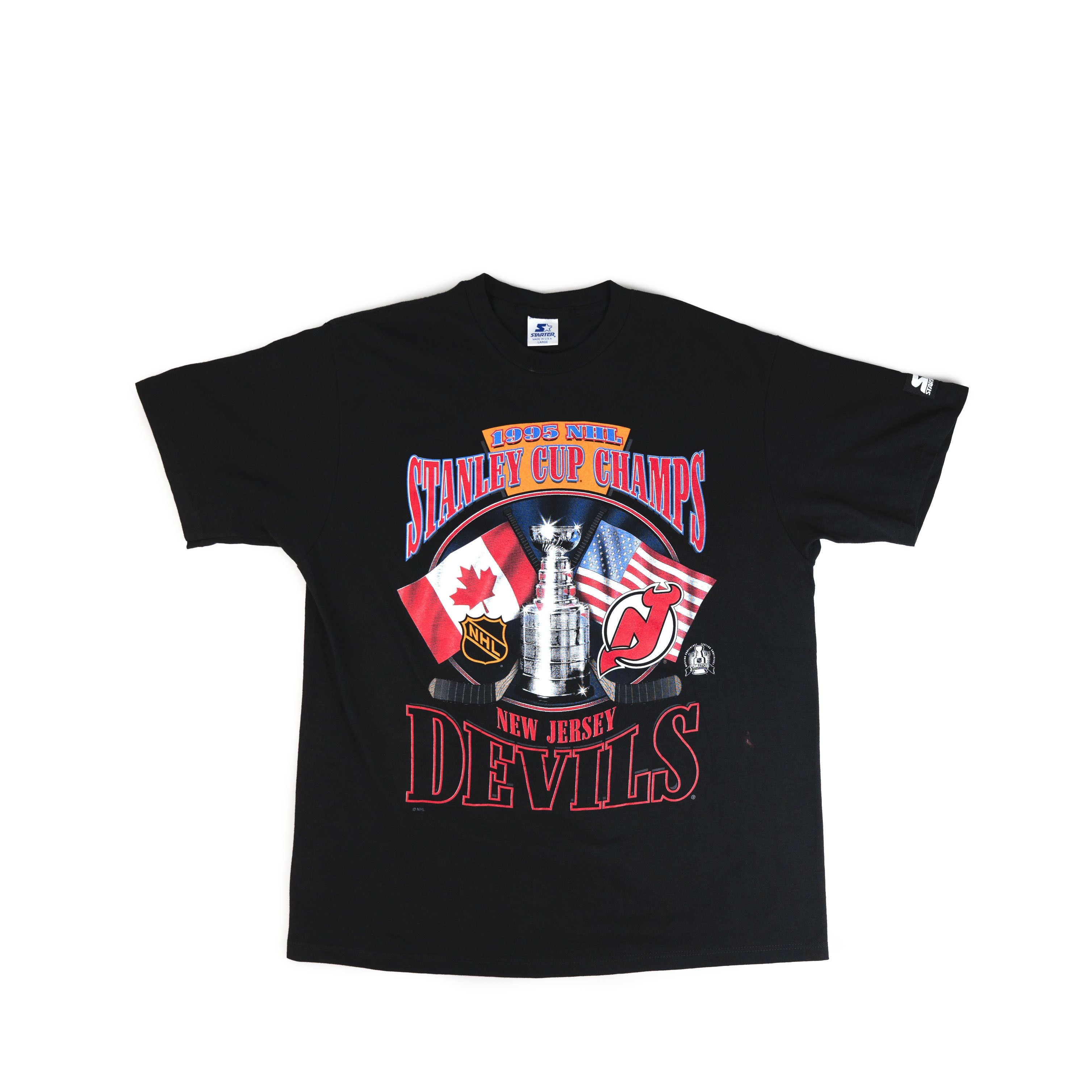 Starter X Vintage Vintage 1995 Starter New Jersey Devils Stanley Cup Tee Shirt
