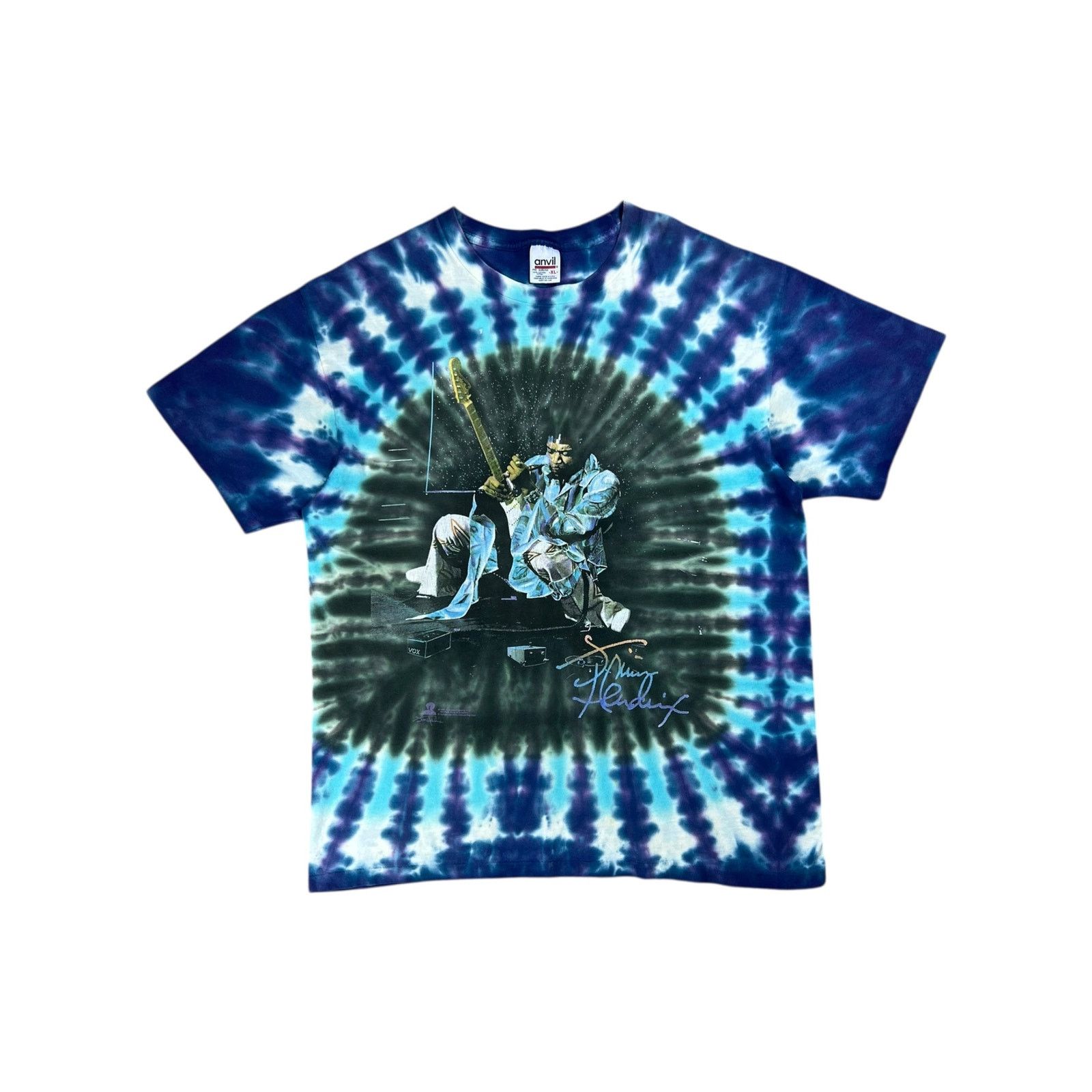 Jimi Hendrix X Vintage Vintage 1997 Jimi Hendrix Foxy Lady Tie Dye Band Tee Xl