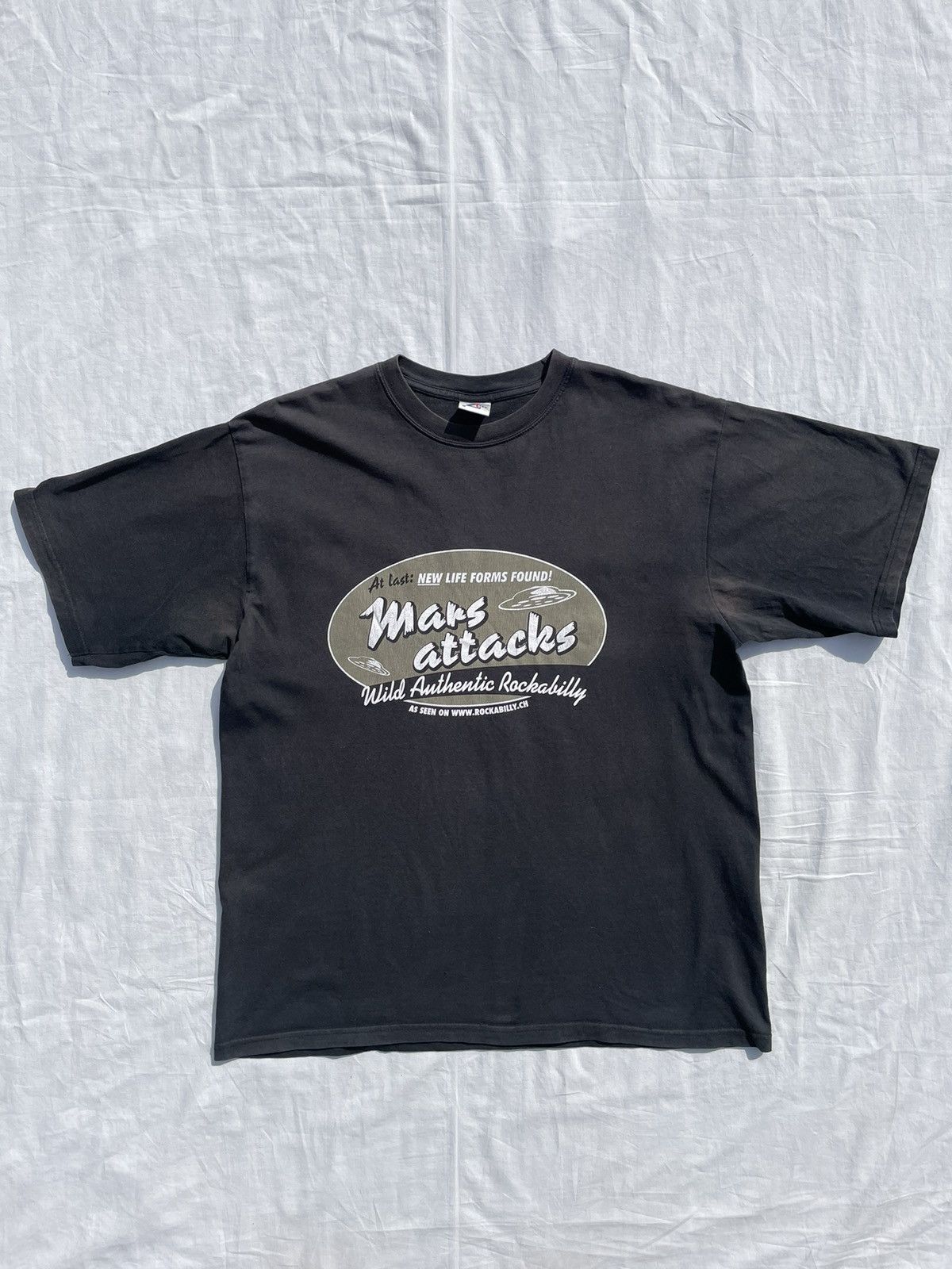 Jerzees X Vintage Vintage Jerzees T Shirt Mars Attacks Rockabilly Band