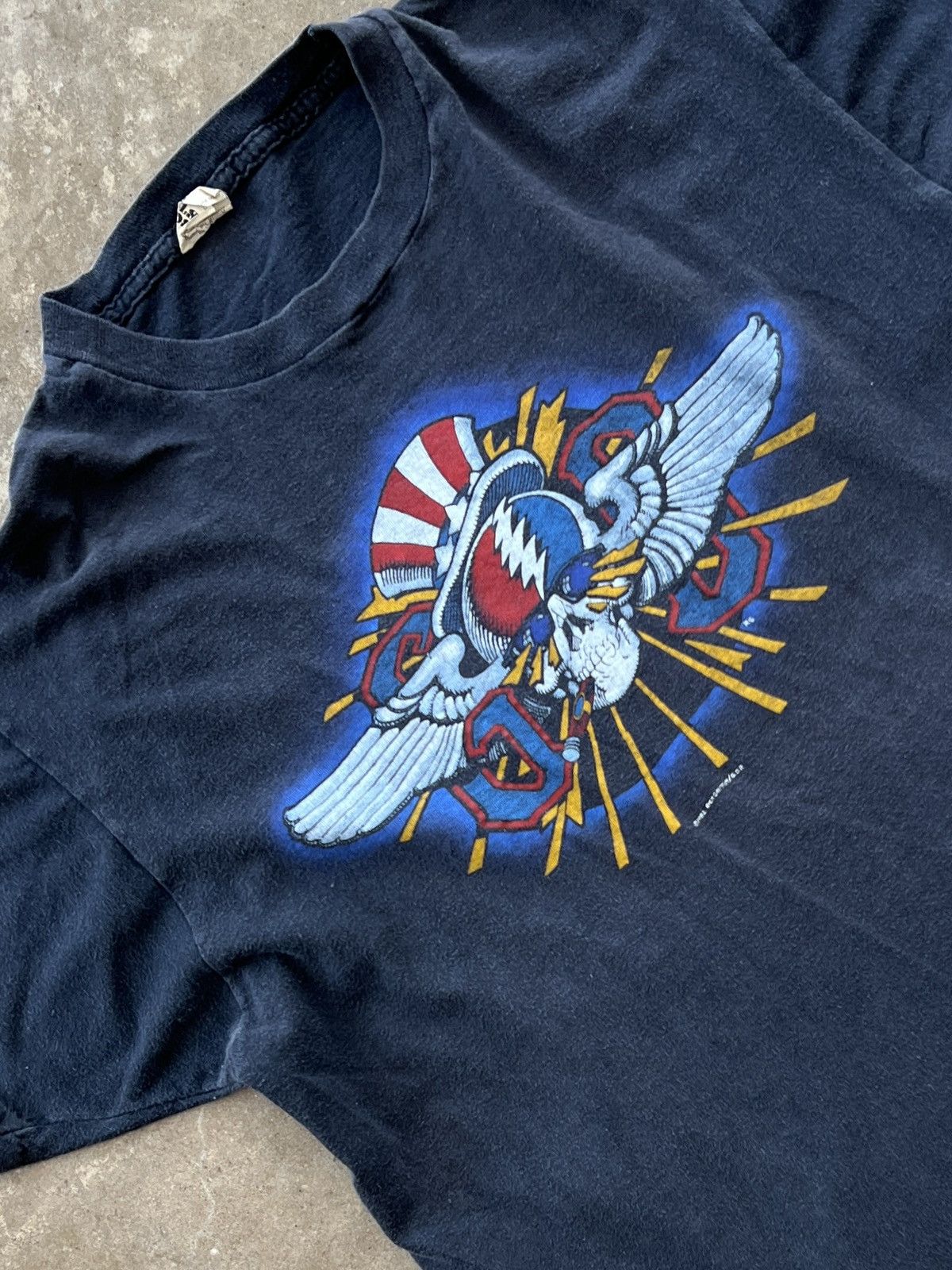 Band Tees Vintage 1982 Grateful Dead Uncle Sam Summer Tour Tee Xl Hoodie, Sweatshirt | FlexRushtees.com