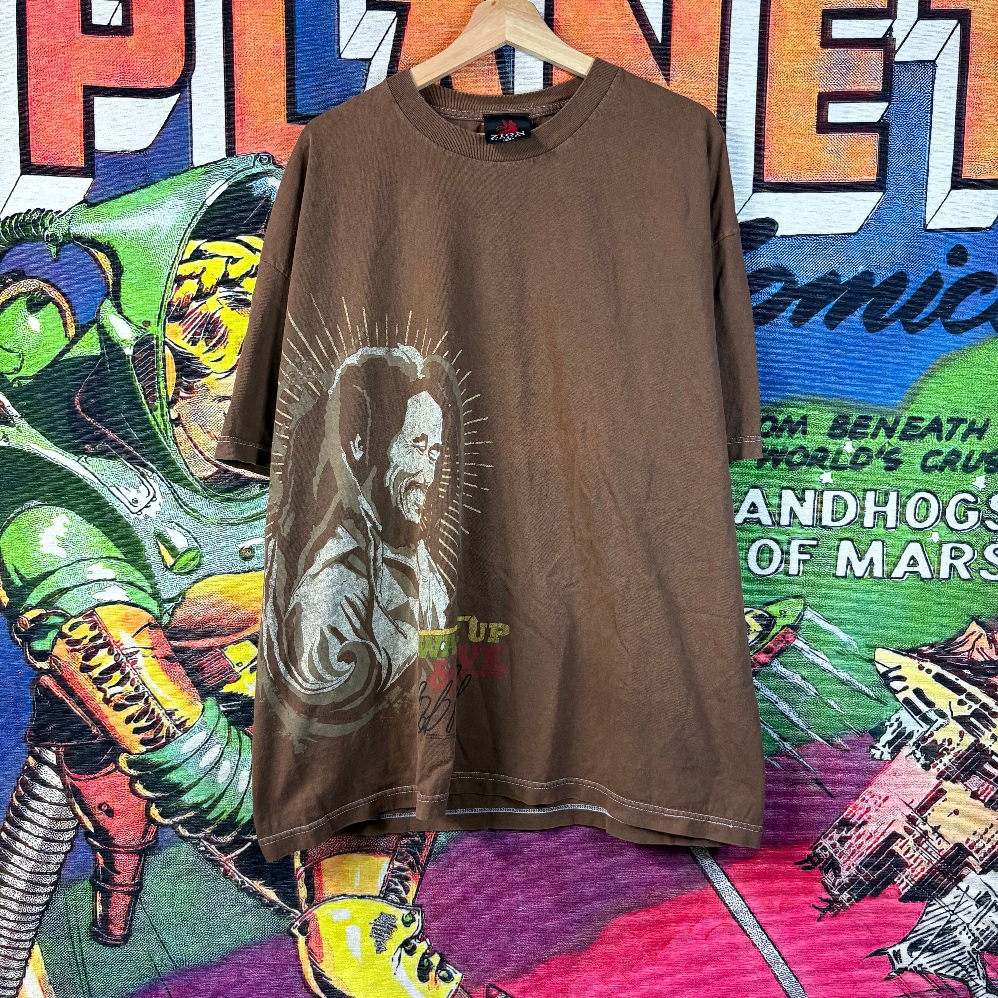 Marley Y2k Bob Marley Zion Rootwear Tee Size 2xl Hoodie, Sweatshirt | FlexRushtees.com