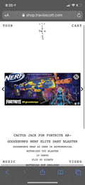 Scott Travis Scott Fortnite Nerf Ar Goosebumps Blaster Cactus Jack