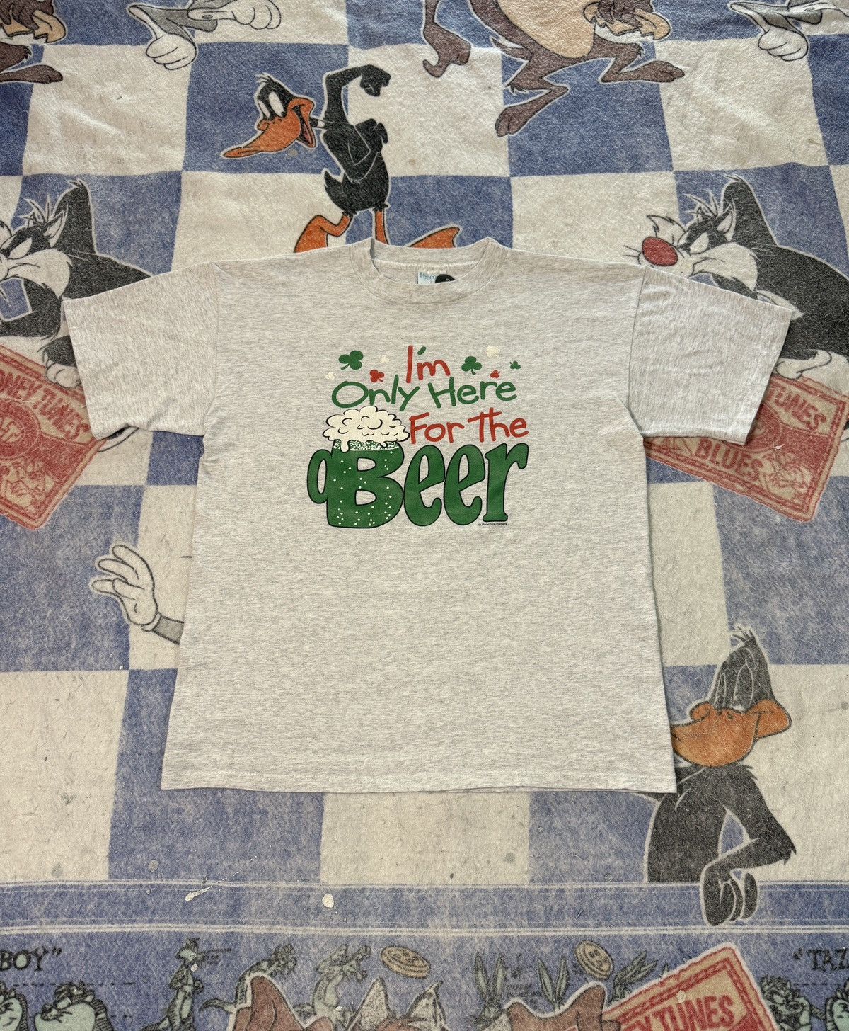 Vintage I M Only Here For The Beer Tee Hoodie, Sweatshirt | FlexRushtees.com