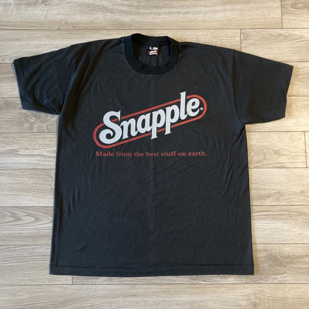 Fruit Of The Loom 1990s Snapple Promo Tee Hoodie, Sweatshirt | FlexRushtees.com