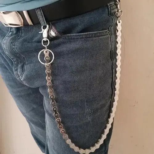 Jewelry Punk Rock Unique Metal Minimalist Bicycle Chain Keychains
