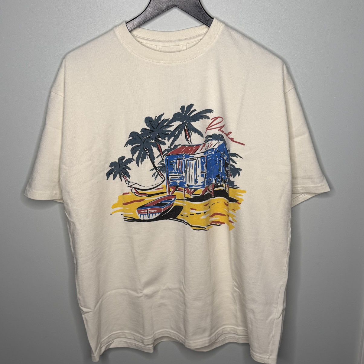 Rhude Beach Side Tee Size Medium 100 Authentic Fast Ship