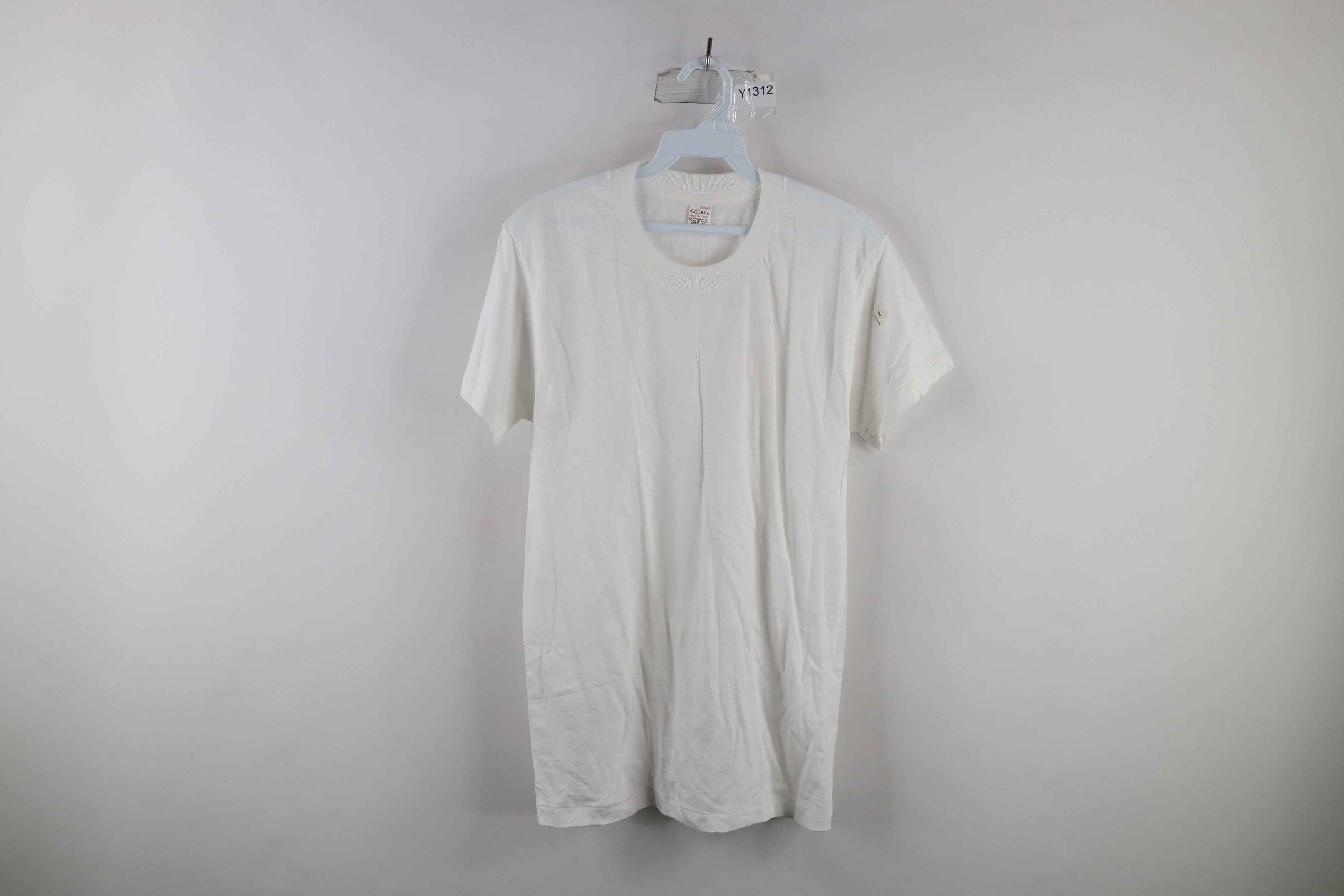 Deadstock Vintage 70s Streetwear Cotton T Shirt White Usa