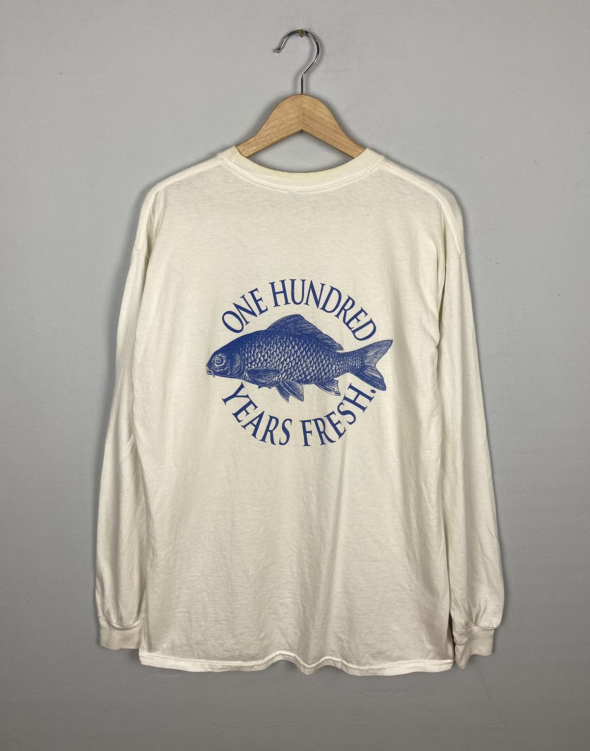 Vintage One Hundred Year Fresh Oyster Bar Restaurant Longsleeve Tee Hoodie, Sweatshirt | FlexRushtees.com
