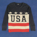 Vintage Usa Spell Out Knitted Winter Sweatshirts T-Shirts, Hoodie | FlexRushtees.com