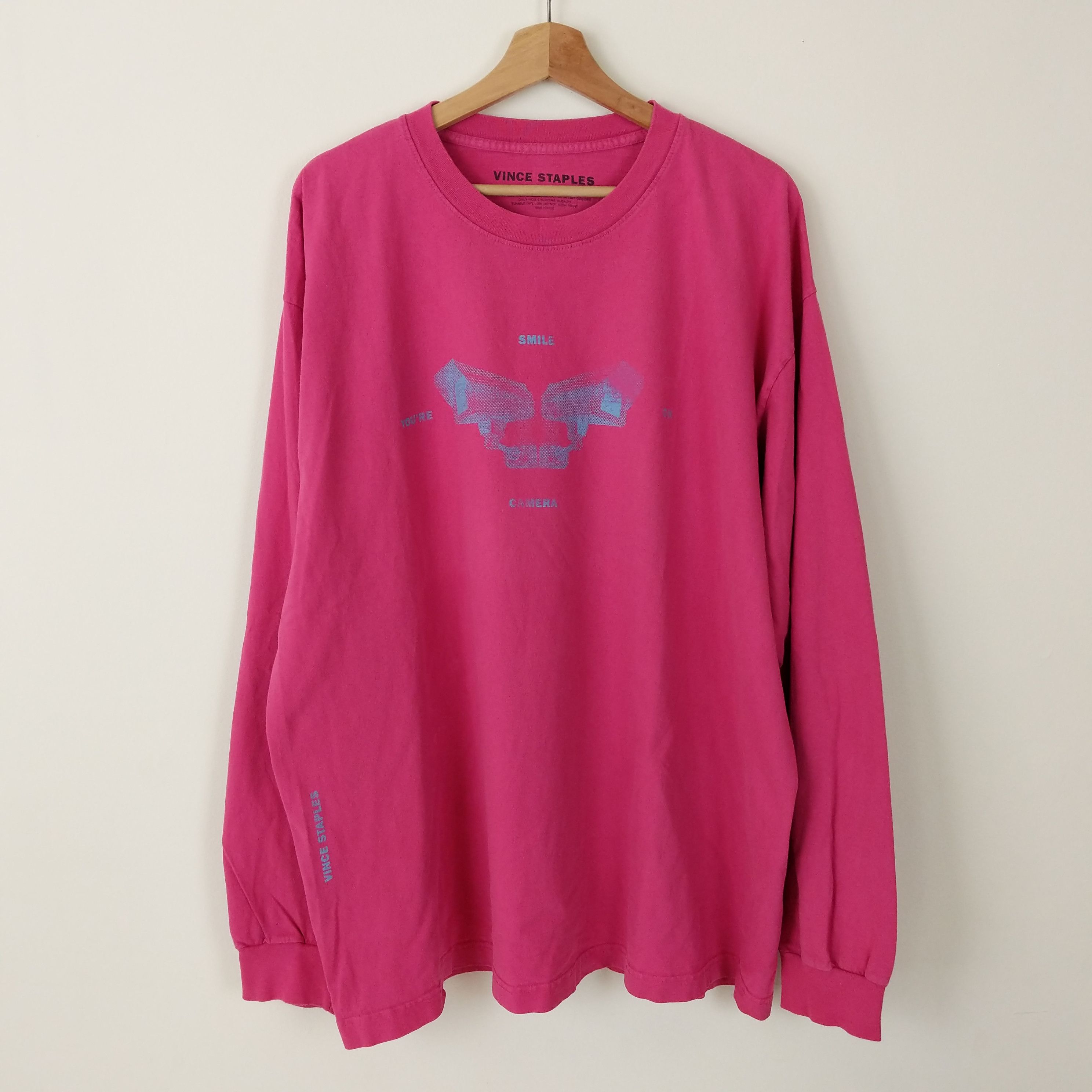 Band Tees Vince Staples Smile You Re On Camera 2019 Tour Shirt Hoodie, Sweatshirt | FlexRushtees.com