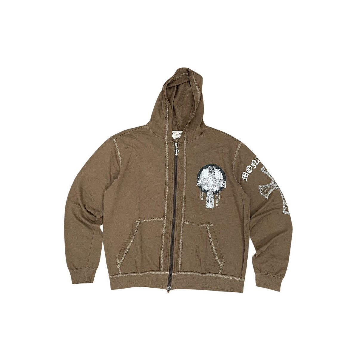 Monarchy Cross Zip Hoodie Death Note Styled