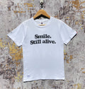 Wtaps Japanese Streetwear Shirt Wording Smile Still Alive Hoodie, Sweatshirt | FlexRushtees.com