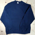 Vintage Jerzees Blank Crewneck Sweatshirt Navy Blue