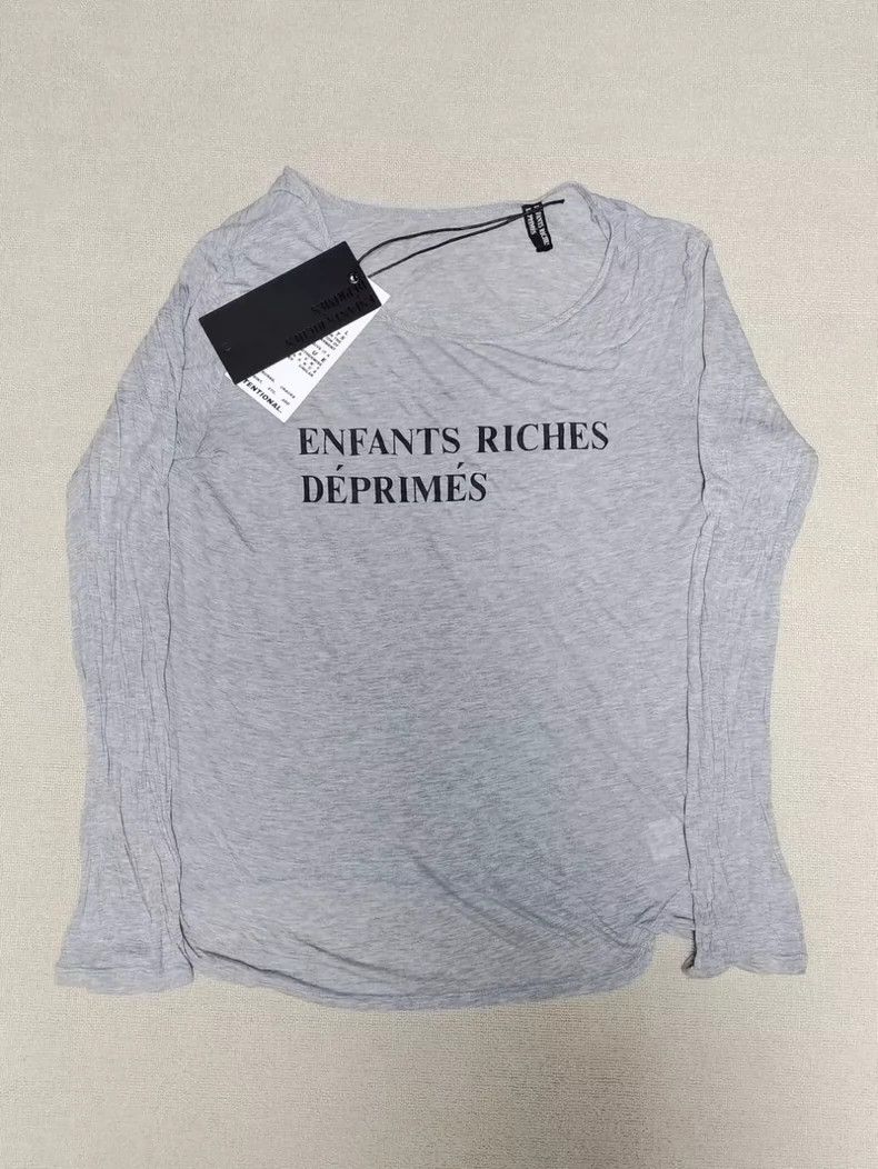 Riches Deprimes Enfants Riches Deprimes Slogan Worn Long Sleeve 2501 Nexta