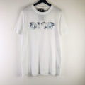 Dior X Daniel Arsham Eroded Logo Printed Tee Hoodie, Sweatshirt | FlexRushtees.com