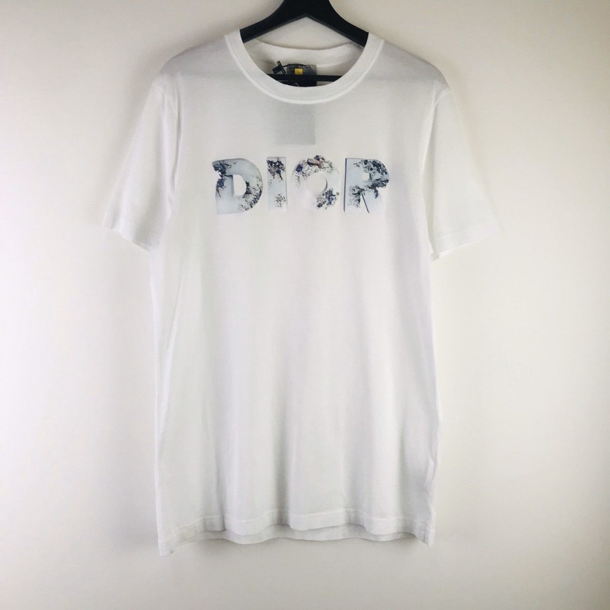 Dior X Daniel Arsham Eroded Logo Printed Tee Hoodie, Sweatshirt | FlexRushtees.com