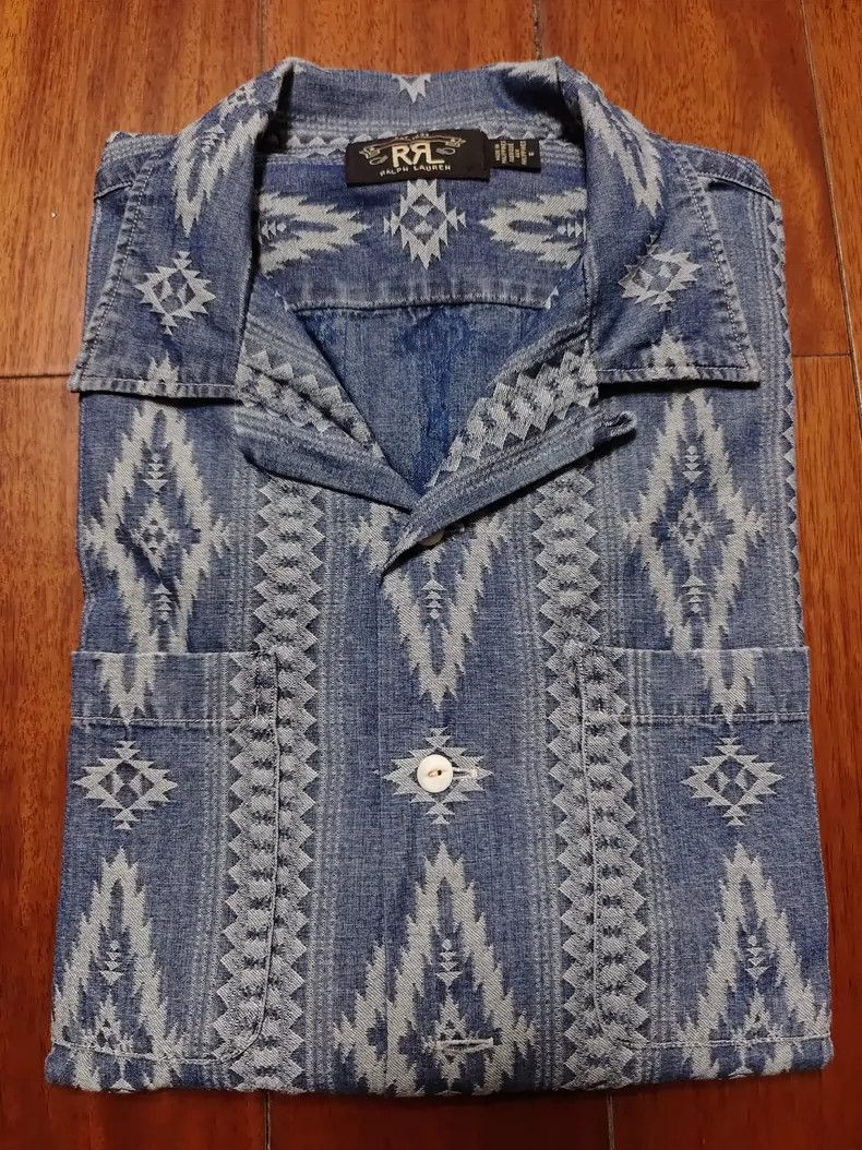 Ralph Lauren Rrl Ralph Lauren Old Indian Southwest Navajo Style Shirt C