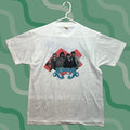 Vintage Vtg Alabama Band Fan Club Member Official 80s T Shirt White Cotton Blend Screen Stars Mens L