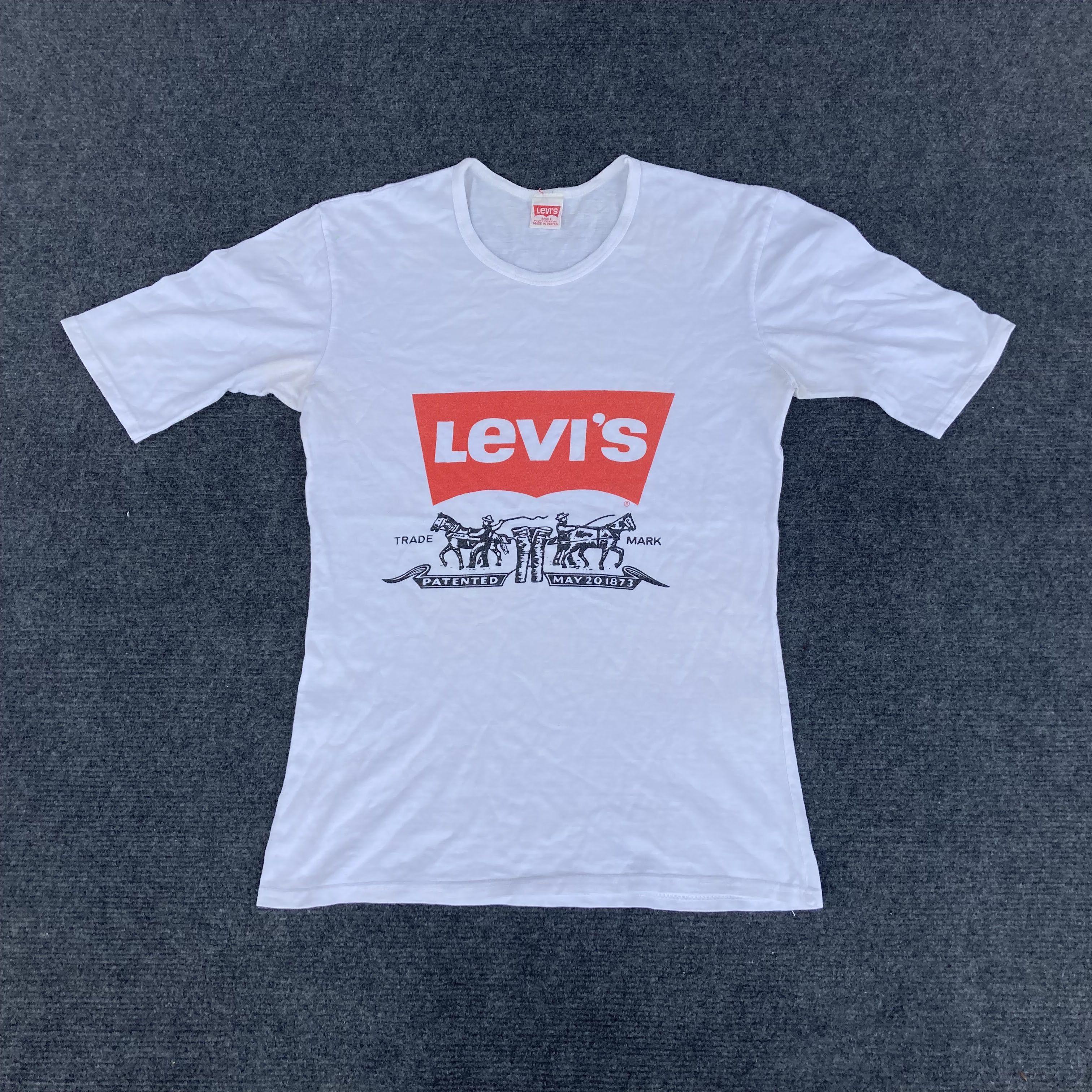 Vintage Vtg Levis Trade Mark Logo 70s 80s T Shirt