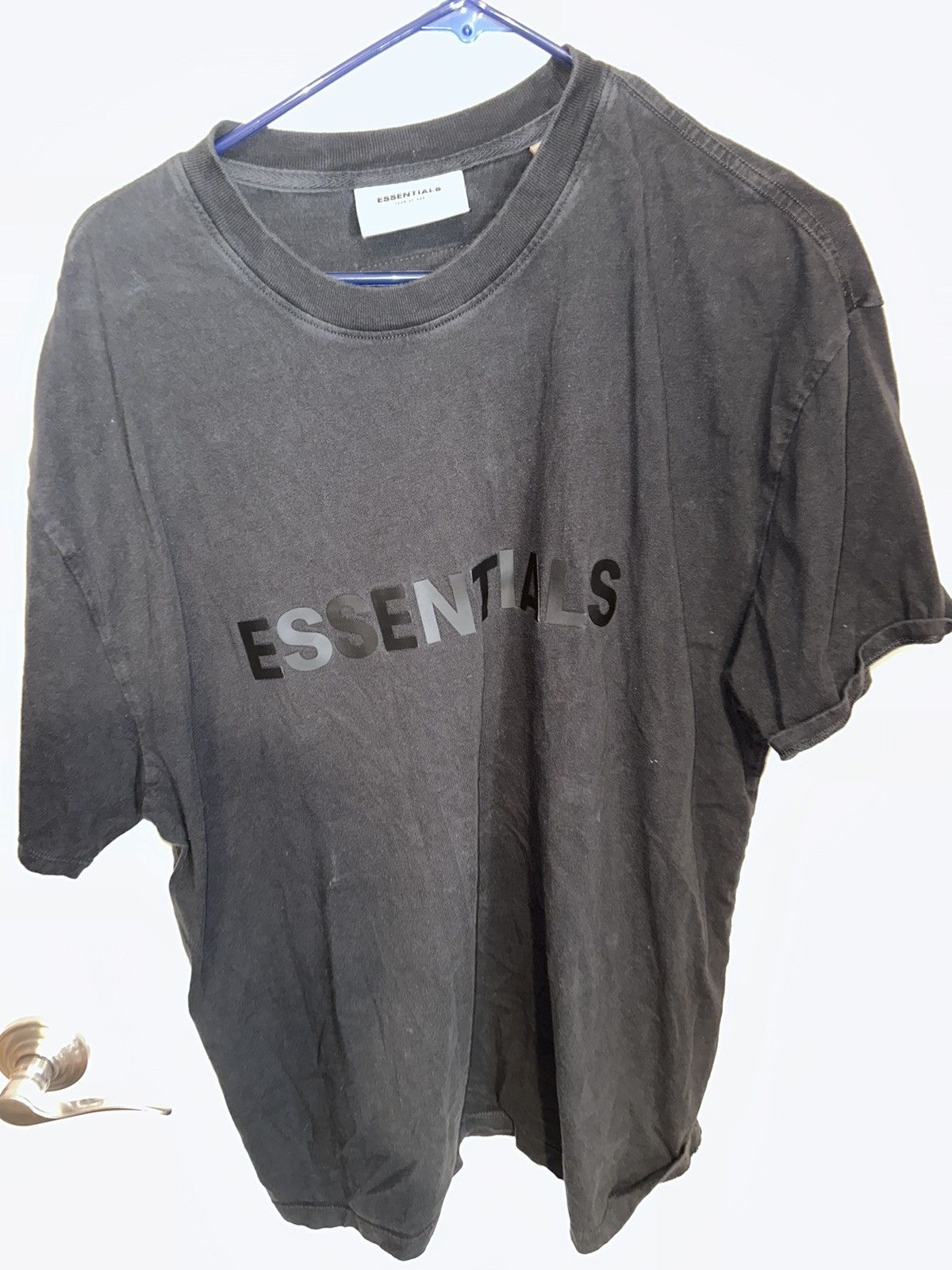 Fog Essentials Black Tee Hoodie, Sweatshirt | FlexRushtees.com