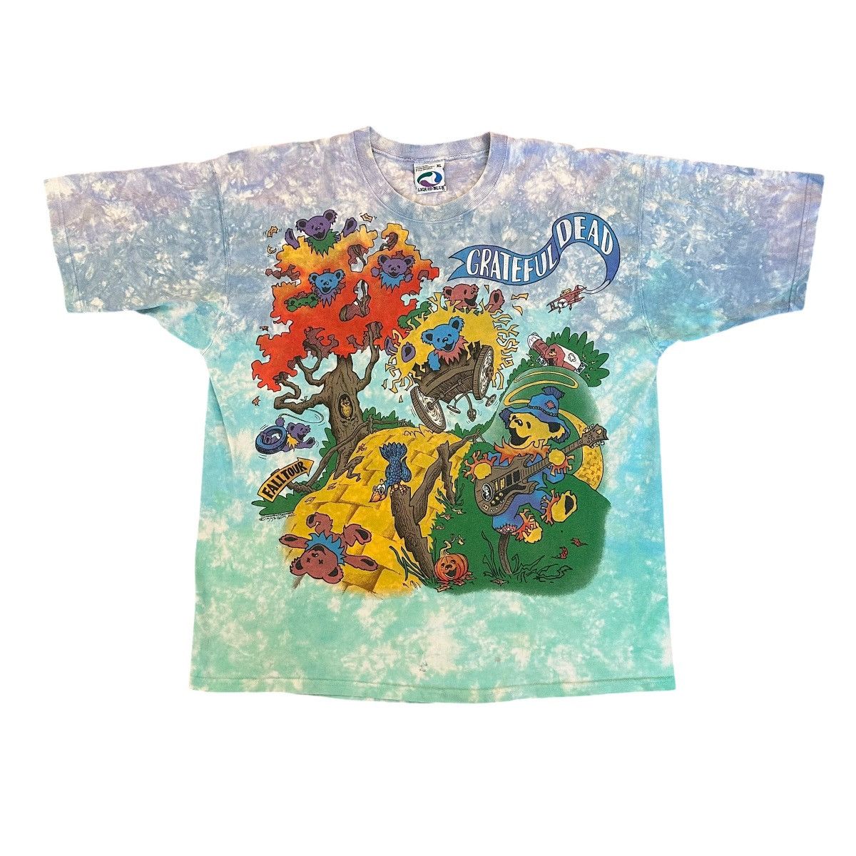 Liquid Blue Vintage Grateful Dead Rise Fall 1993 Tie Dye Concert Shirt Hoodie, Sweatshirt | AU16VibeMintTees.com