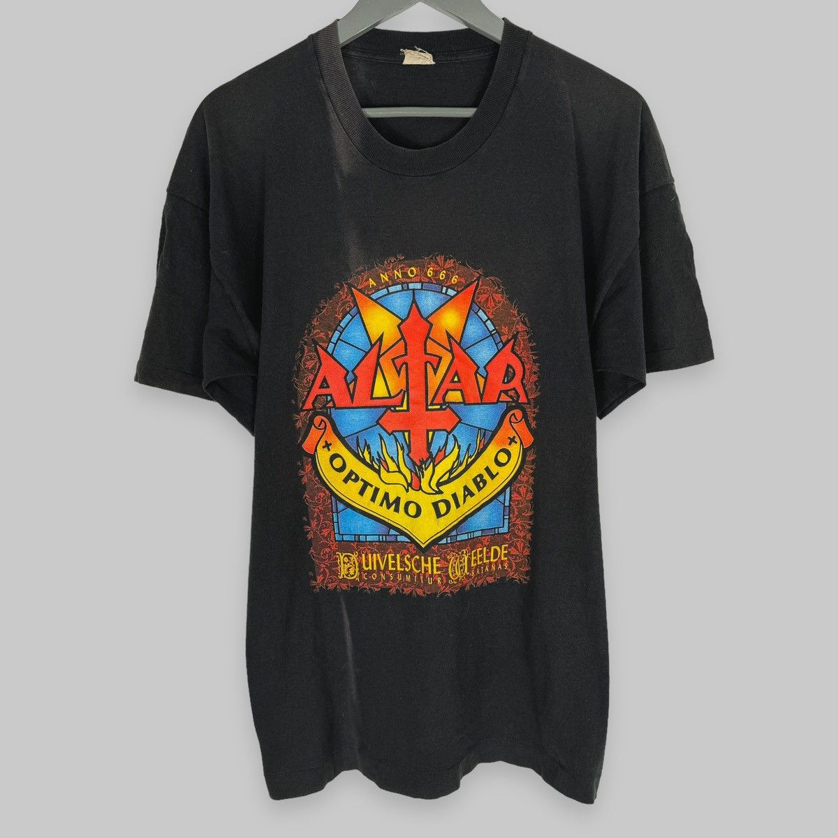 Band Tees Vintage 1999 Altar Optimo Diablo Screen Stars T Shirt