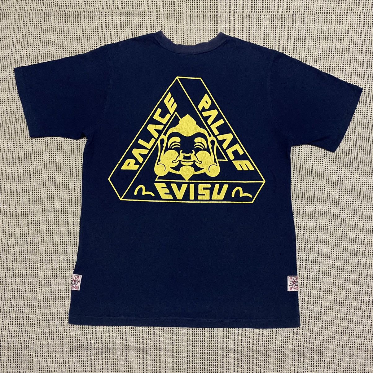 Japanese Brand X Palace Vintage Evisu X Palace Skateboards Custom Made Tee Hoodie, Sweatshirt | FlexRushtees.com