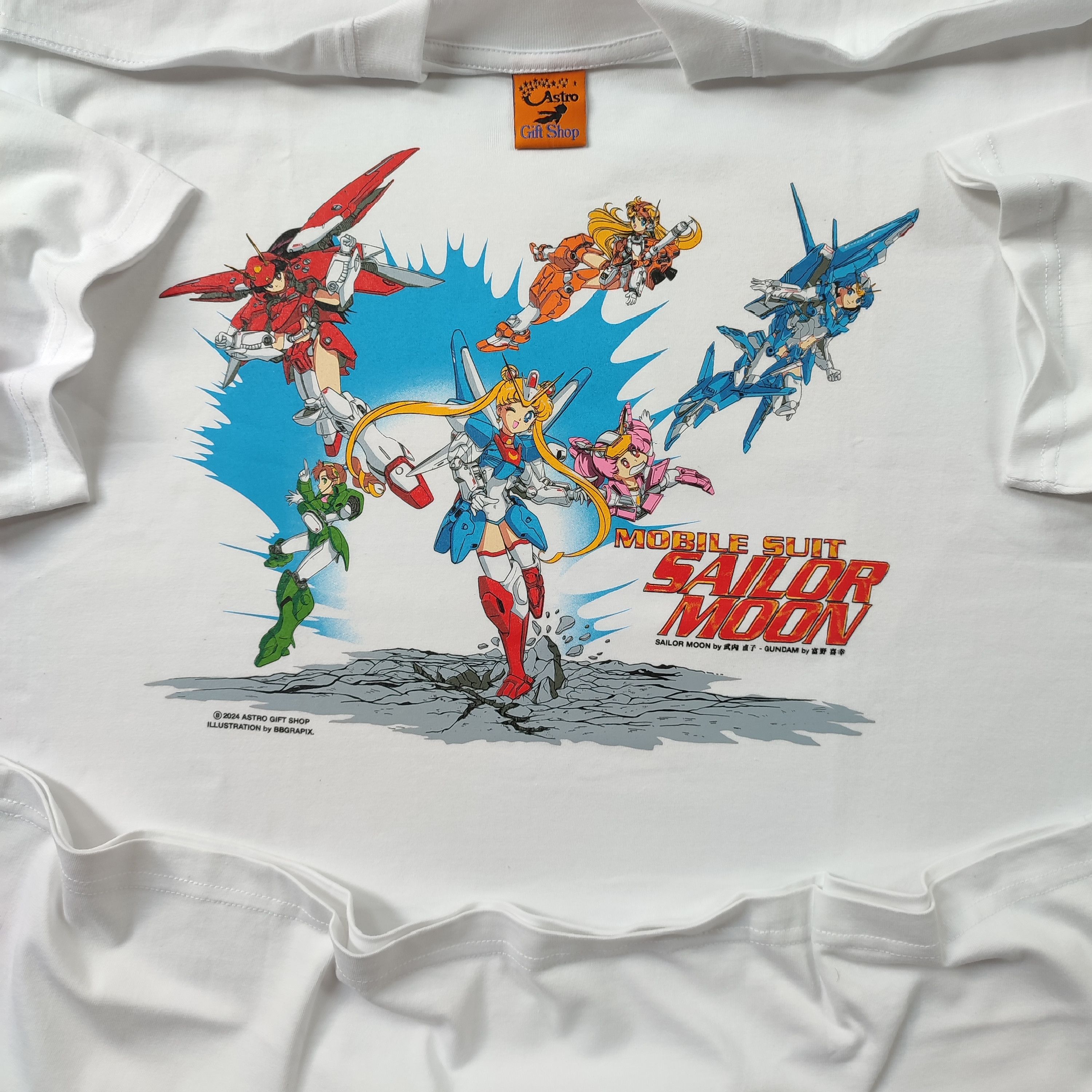 Vintage Anime Mobile Suit Sailor Moon Usagi Tsukino Gundam Rare T-Shirts, Hoodie, Sweatshirt | FlexRushtees.com