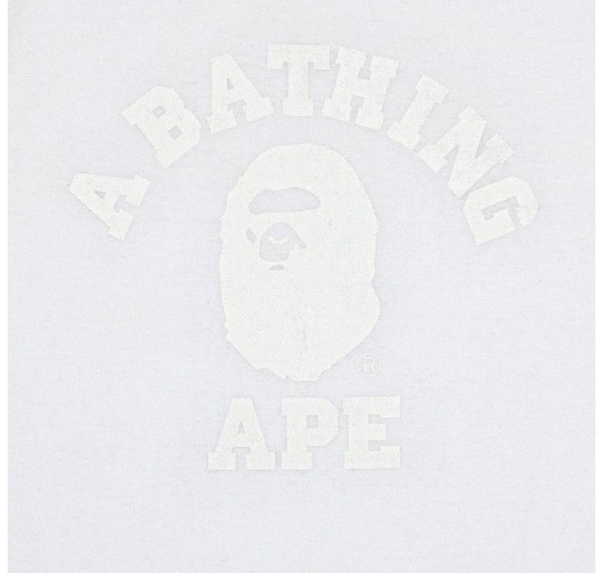 Other Goat Exclusive Bape College Tee In White Hoodie, Sweatshirt | FlexRushtees.com