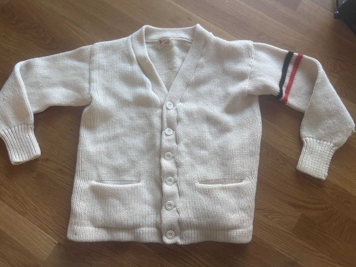 Goods Stadium 1950s 100 Wool Sweater Cardigan Mens Medium